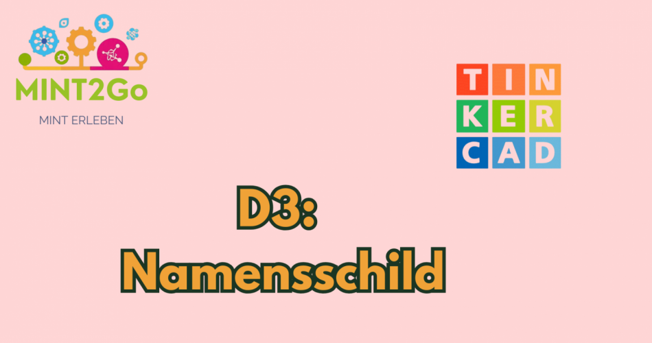 Namensschild Tinkercad